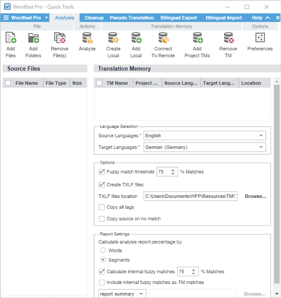 wordfast pro consolidate tms